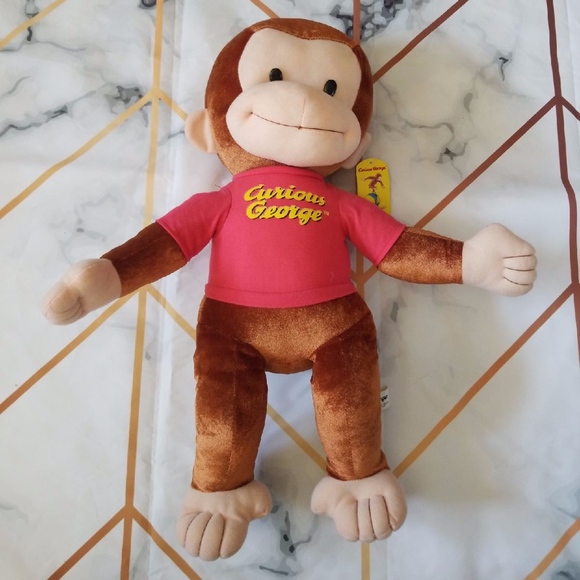 large curious george stuffed animal